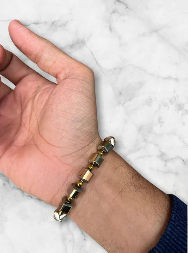 Natural_Pyrite_Bead_Stretch_Bracelet