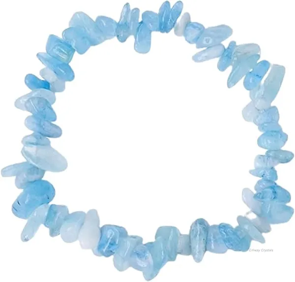 Aquamarine_Chip_Bead_Stretch_Bracelet