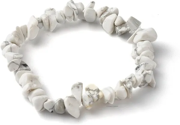 Howlite_Chip_Bead_Stretch_Bracelet