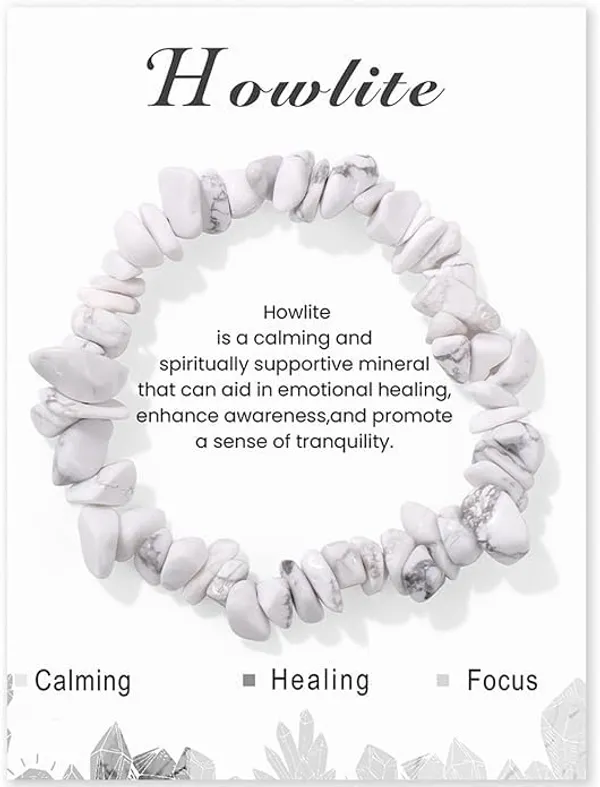 Howlite_Chip_Bead_Stretch_Bracelet