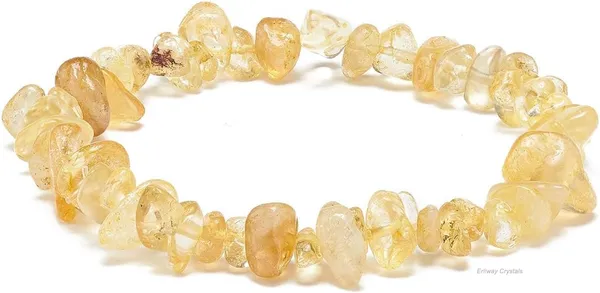 Citrine_Chip_Bead_Stretch_Bracelet