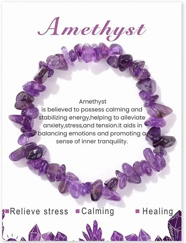 Amethyst_Chip_Bead_Stretch_Bracelet