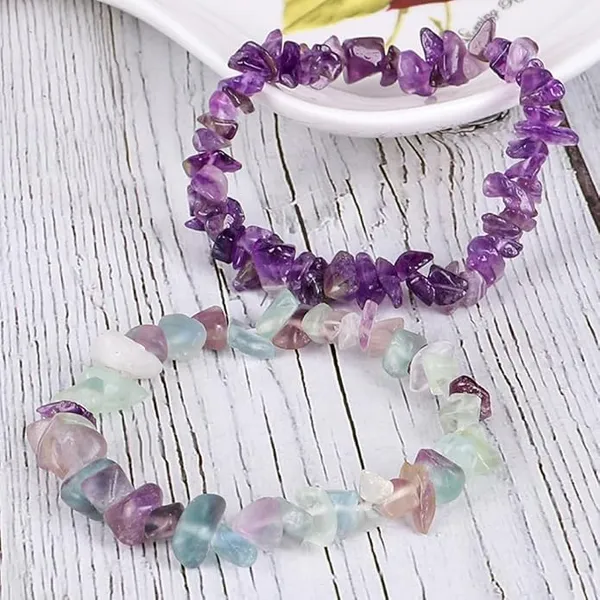 Amethyst_Chip_Bead_Stretch_Bracelet