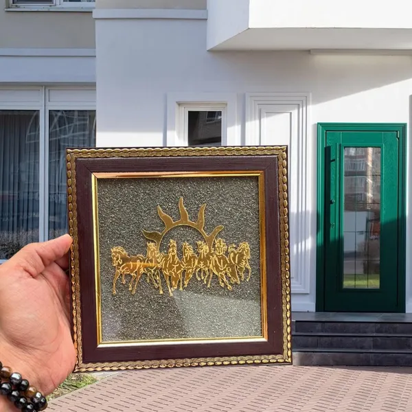 Seven_Horses_Wooden_Wall_Frame