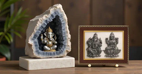 Lakshmi_Ganesh_Wooden_Frame_With_Crystal_Decor