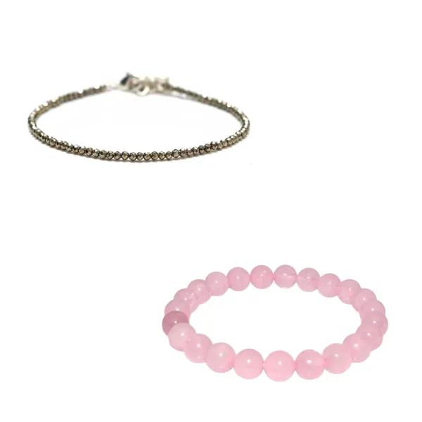 Pyrite_Anklet_And_Rose_Quartz_Bracelet_Set