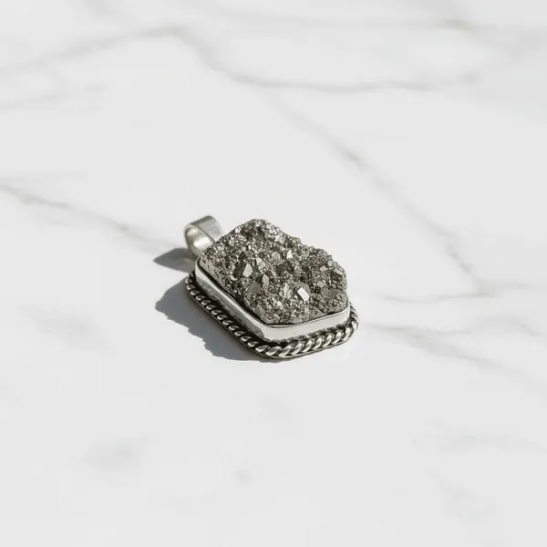Pyrite_Anklet_And_Pendant_Set
