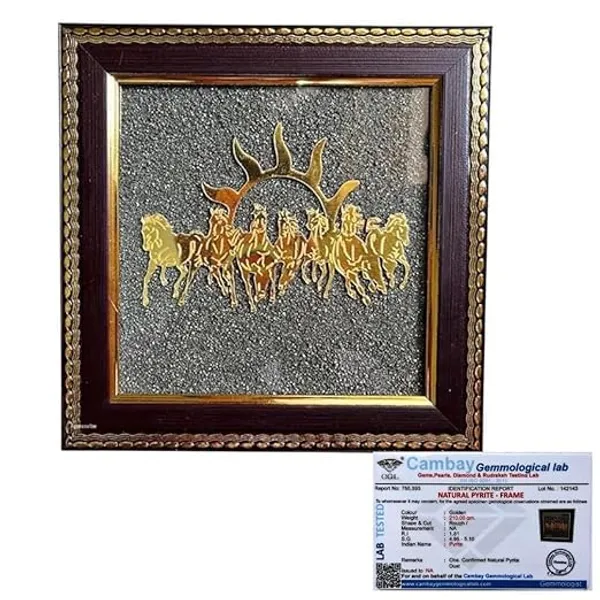 Pyrite_Seven_Horses_Wall_Frame
