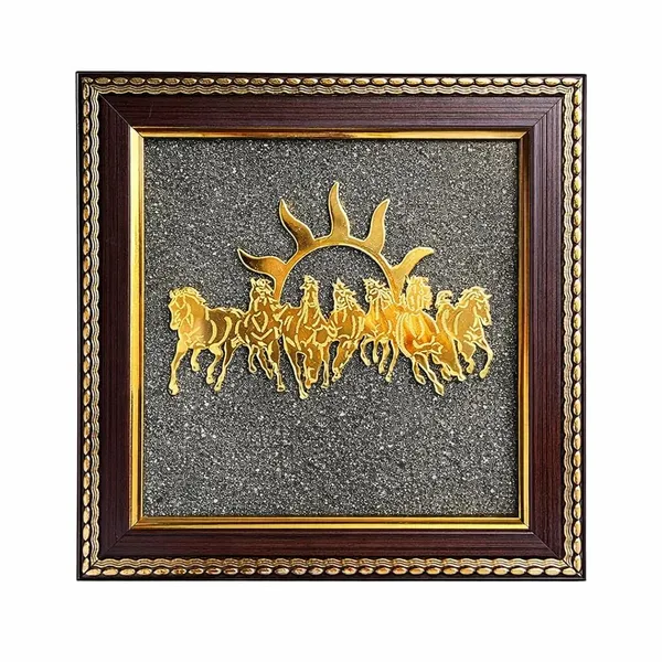 Pyrite_Stone_Seven_Horses_Wall_Frame
