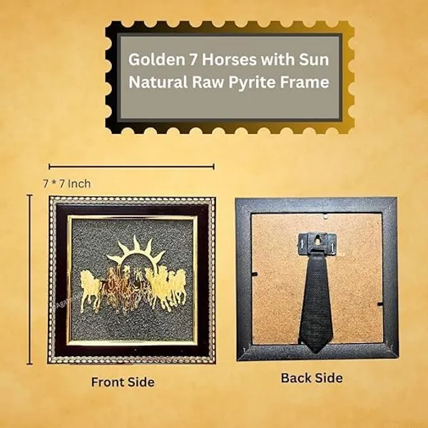 Pyrite_Stone_Seven_Horses_Wall_Frame