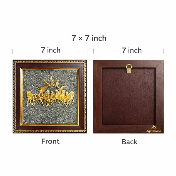Pyrite_Stone_Seven_Horses_Wall_Frame