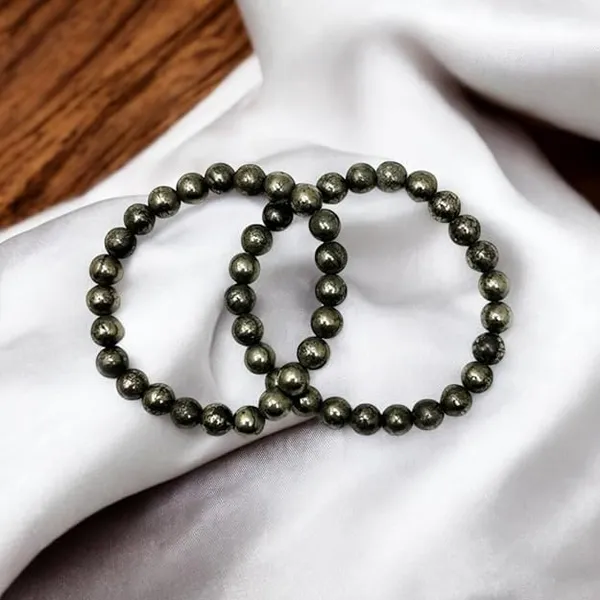 Natural_Pyrite_And_Black_Obsidian_Bracelet
