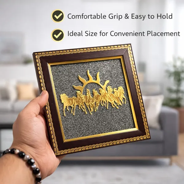 Pyrite_Stone_Seven_Horses_Wall_Frame