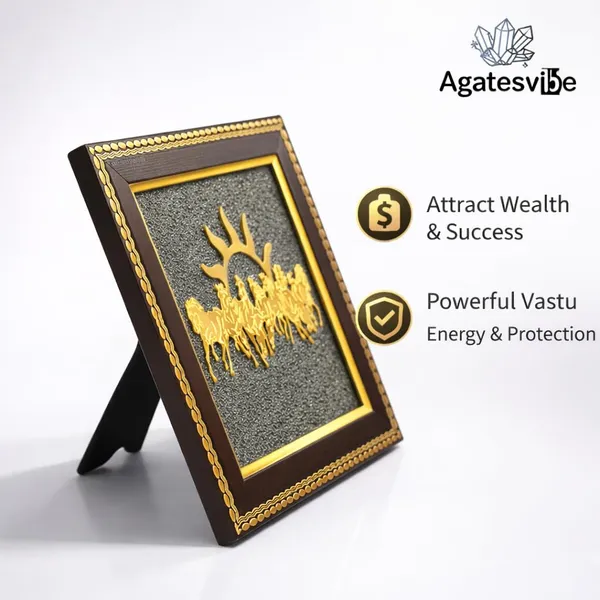 Pyrite_Stone_Seven_Horses_Wall_Frame