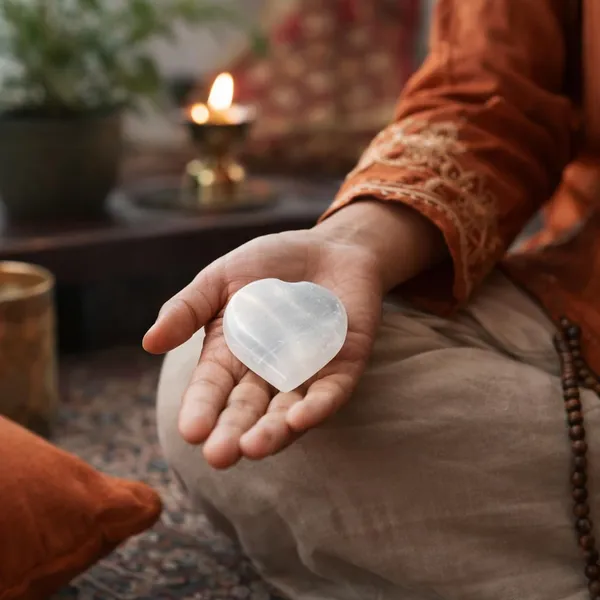 Selenite_Heart_Palm_Stone
