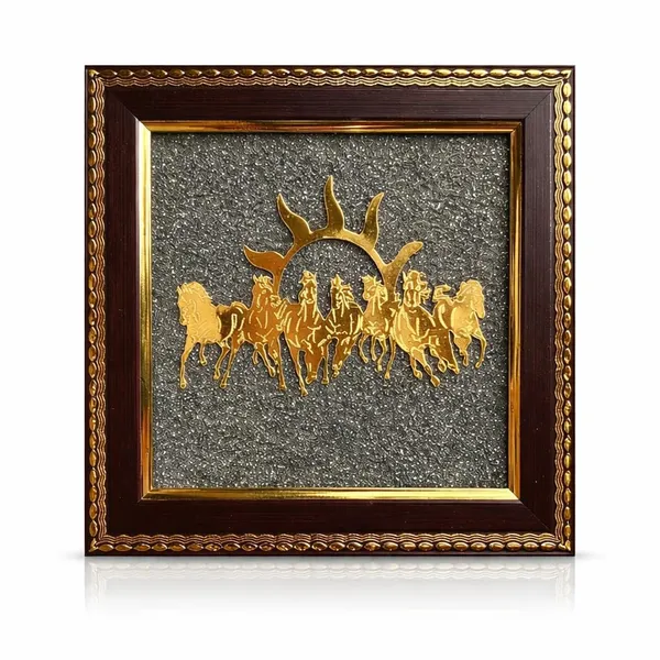 Running_Horses_Wall_Decor_With_Pyrite_Crystal