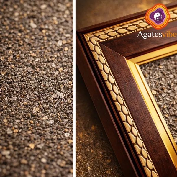 Pyrite_Stone_Wall_Hanging_Frame_With_Seven_Horses