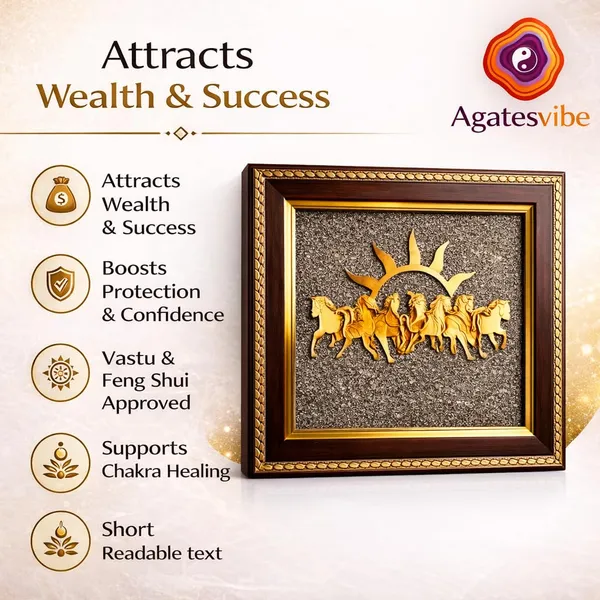 Pyrite_Stone_Wall_Hanging_Frame_With_Seven_Horses