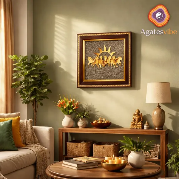 Pyrite_Stone_Wall_Frame_With_Seven_Horses