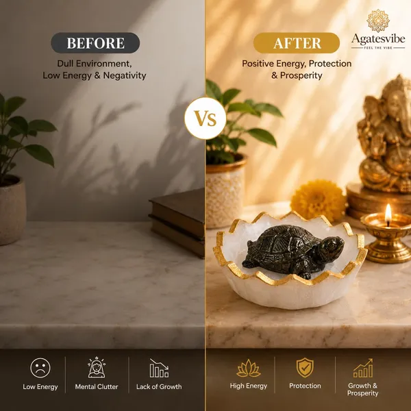 Pyrite_Tortoise_Figurine_With_Selenite_Plate