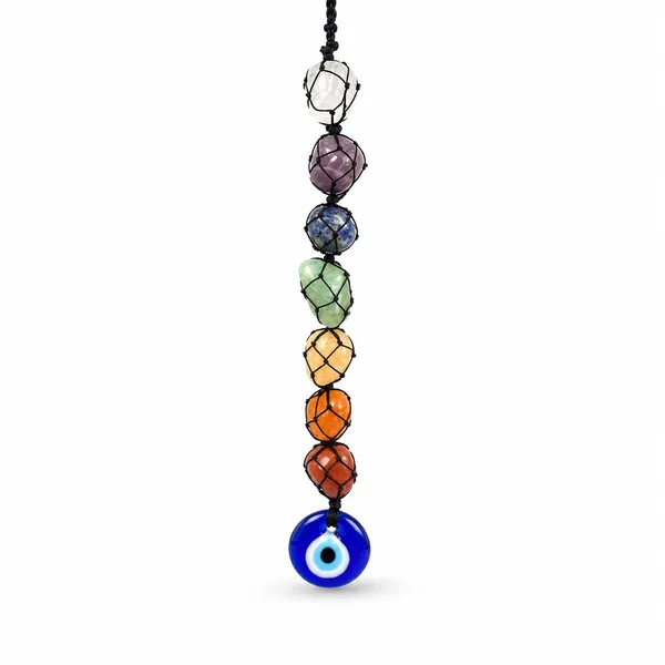 7_Chakra_Tumble_Stone_Hanging_With_Evil_Eye