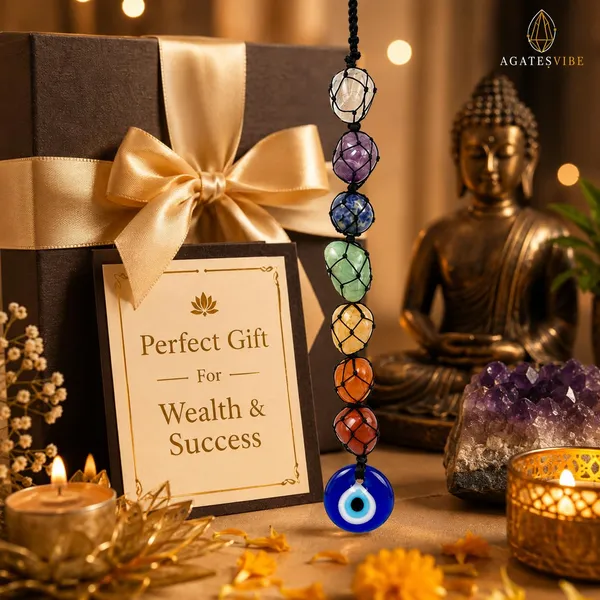 7_Chakra_Tumble_Stone_Hanging_With_Evil_Eye