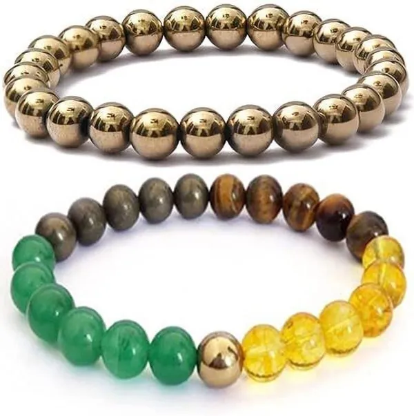 Multiagate_Golden_Pyrite,_Crystal_Bracelet_Set_(Pack_of_2)