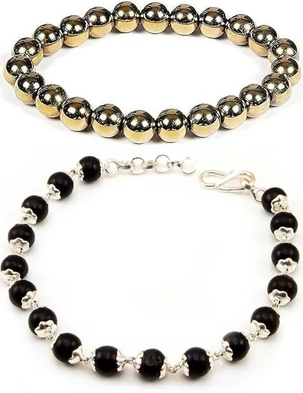 Multiagate_Stone,_Wood,_Alloy_Bracelet_Set_(Pack_of_2)