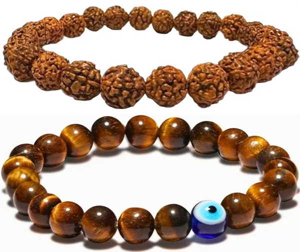 Multiagate_Stone,_Rudraksha_Bracelet_Set_(Pack_of_2)