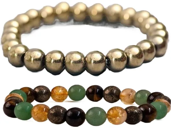 Multiagate_Pyrite,_Stone_Bracelet_Set_(Pack_of_2)