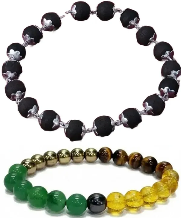 Multiagate_Wood,_Stone,_Green_Aventurine,_Golden_Pyrite,_Tiger's_Eye,_Citrine_Bracelet_Set_(Pack_of_2)