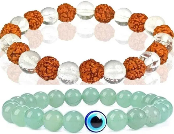 Multiagate_Crystal,_Rudraksha,_Clear_Quartz_Bracelet_Set_(Pack_of_2)