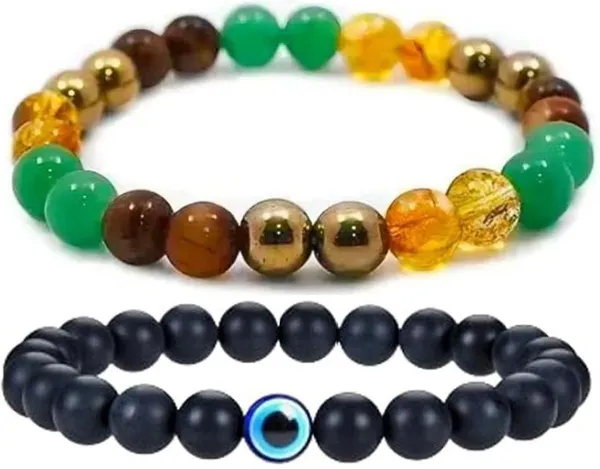 Multiagate_Pyrite,_Green_Aventurine,_Crystal,_Tiger's_Eye,_Citrine_Bracelet_Set_(Pack_of_2)