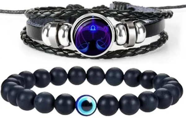Multiagate_Crystal,_Leather_Bracelet_Set_(Pack_of_2)