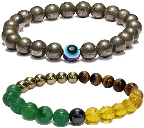Multiagate_Pyrite,_Stone,_Crystal,_Evil_Eye_Bracelet_Set_(Pack_of_2)