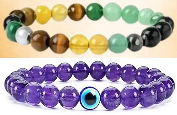 Multiagate_Pyrite,_Green_Aventurine,_Crystal,_Tiger's_Eye,_Citrine,_Clear_Quartz_Bracelet_Set_(Pack_of_2)