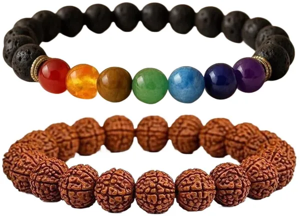 Multiagate_Pyrite,_Stone,_Green_Aventurine,_Amethyst,_Tiger's_Eye,_Rudraksha,_Lava,_7_Chakra,_Green_Jade_Bracelet_Set_(Pack_of_2)