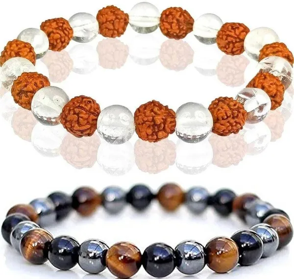 Multiagate_Crystal,_Rudraksha,_Glass,_Clear_Quartz_Bracelet_Set_(Pack_of_2)