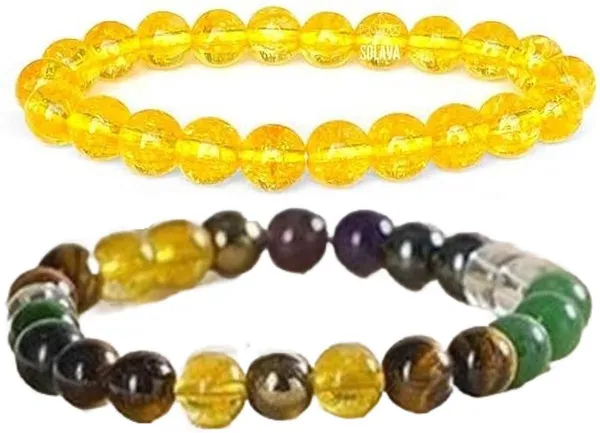 Multiagate_Pyrite,_Stone,_Hematite,_Green_Aventurine,_Amethyst,_Crystal,_Tiger's_Eye,_Citrine_Bracelet_Set_(Pack_of_2)