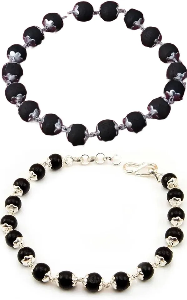 Multiagate_Wood,_Alloy_Bracelet_Set_(Pack_of_2)