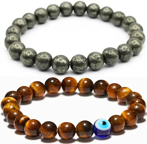 Multiagate_Pyrite,_Stone_Bracelet_Set_(Pack_of_2)