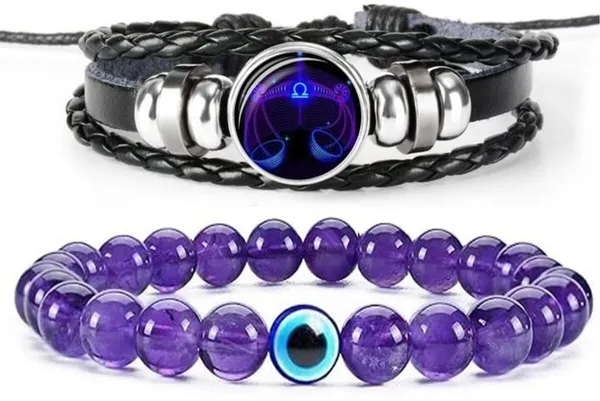 Multiagate_Crystal,_Leather_Bracelet_Set_(Pack_of_2)