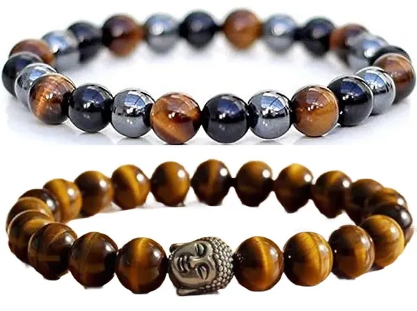 Multiagate_Crystal,_Tiger's_Eye,_Glass_Bracelet_Set_(Pack_of_2)