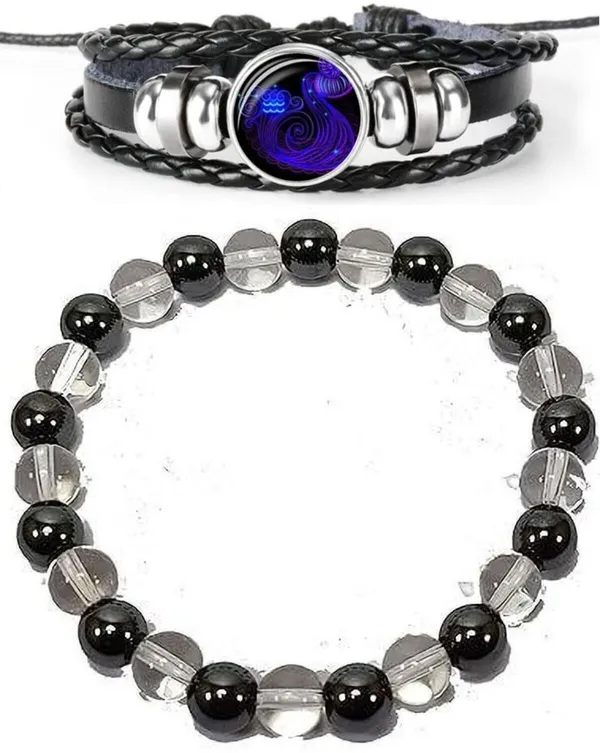 Multiagate_Crystal,_Leather_Bracelet_Set_(Pack_of_2)