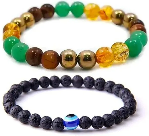 Multiagate_Pyrite,_Stone,_Green_Aventurine,_Crystal,_Tiger's_Eye,_Citrine,_Lava,_Black_Obsidian_Bracelet_Set_(Pack_of_2)