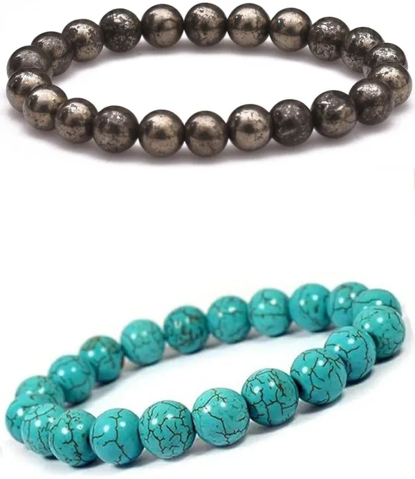 Multiagate_Stone,_Crystal,_Turquoise_Bracelet_Set_(Pack_of_2)