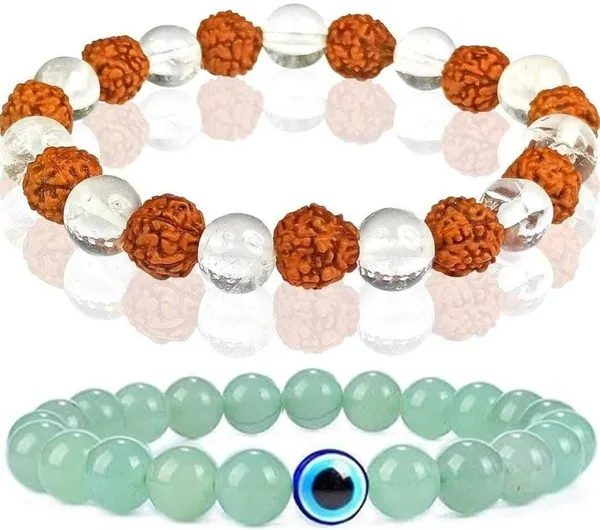 Multiagate_Crystal,_Rudraksha,_Clear_Quartz_Bracelet_Set_(Pack_of_2)