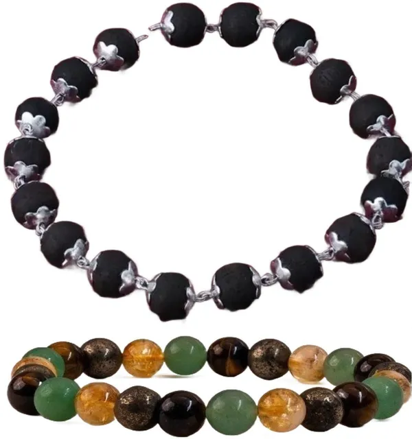 Multiagate_Wood,_Stone_Bracelet_Set_(Pack_of_2)