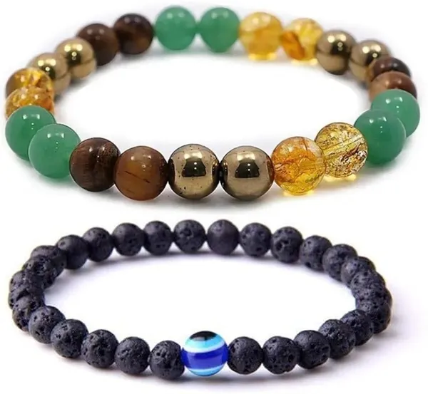 Multiagate_Pyrite,_Stone,_Green_Aventurine,_Citrine_+_Golden,_Crystal,_Tiger's_Eye,_Lava,_Black_Obsidian_Bracelet_Set_(Pack_of_2)