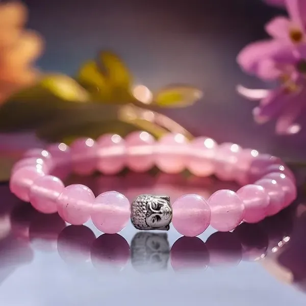 Multiagate_Stone,_Rose_Quartz,_Silver,_Crystal,_Rudraksha_Bracelet_Set_(Pack_of_2)